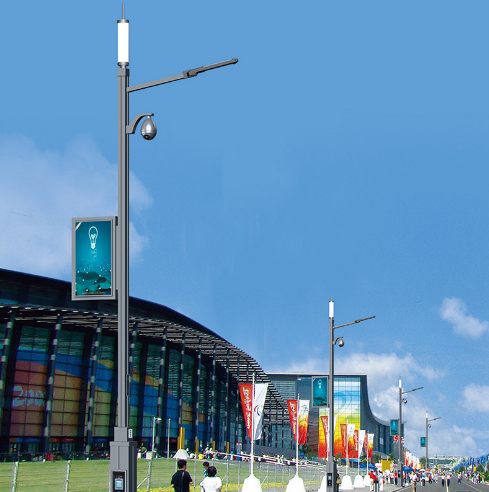 上海厂家一体化智慧城市路灯监控照明LED路灯信号基站智慧路灯